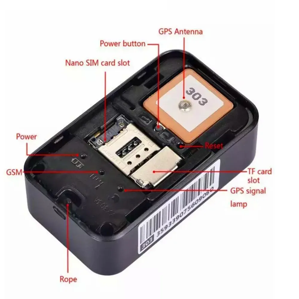 Mini gps gf22 rastreador magnético, dispositivo anti-perda com localizador embutido em wifi em tempo real para carros, veículo