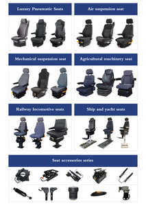 Asiento Ergonómico con Suspensión Neumática para Maquinaria de Construcción, Asiento para Conductor de Grúa Torre - Product Image 4