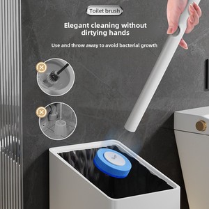 <span class=keywords><strong>Brosse</strong></span> de toilette jetable QY en plastique moderne avec têtes de rechange désodorisantes et solubles pour <span class=keywords><strong>usage</strong></span> domestique - Product Image 4