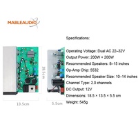 TDA7294 Pro 2.0 Kanal 200W+200W Fan Soğutmalı Hi-Fi Yüksek Güçlü Amplifikatör Kartı