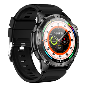 Hk08 Gps Smartwatch Voor Mannen Amoled Scherm Robuuste Outdoor Sport Fitness Waterdichte Locatie Wekker Slaap Tracker Siliconen - Product Image 6