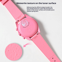 Bracelet de montre en caoutchouc silicone liquide pour Omega pour Swatch, à libération rapide avec fermoir en acier 316, bracelet de montre en caoutchouc de luxe 20 mm
