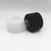 HONGYU 200ml bouteille de diffuseur d'arôme en verre rond avec bâtonnets de roseau joint de bouchon à vis noir pour vaporisateurs d'ambiance bouteilles en verre en gros