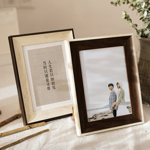 กรอบรูปอเมริกัน, กรอบรูปตั้งโต๊ะสไตล์มินิมอลสร้างสรรค์, กรอบรูปติดผนังสำหรับงานแต่งงาน ขนาด 10 นิ้ว, 8 นิ้ว, 7 นิ้ว, 6 นิ้ว - Product Image 1