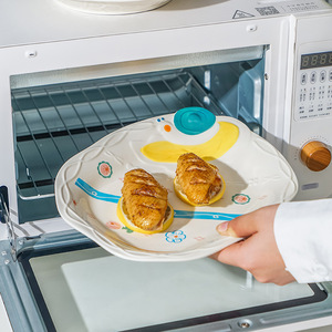 Juego de Tazón y Cuchara de Sopa de Cerámica con Diseño de Caracol, Apto para Microondas, Vajilla Infantil con Diseño Fresco y Lindo - Product Image 4