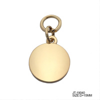 OEM Antioxidans Gold Individuelles Buchstaben-Logo Charm-Anhänger mit Sprungring Schmuckanhänger
