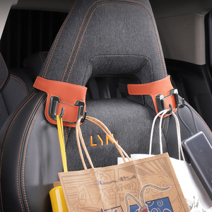 Premium Microfiber Leather Sports <b>Seat</b> Hook, Metal <b>Car</b> <b>Seat</b> <b>Back</b> Storage Hook Velcro Install Strong, for BMW Toyota Honda - Product Image 6