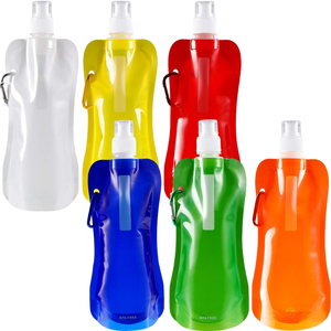 Pochette souple personnalisée de 480 ml avec bec verseur pour liquides, qualité alimentaire, sac en plastique pour eau potable, pochette verticale avec bec verseur - Product Image 1