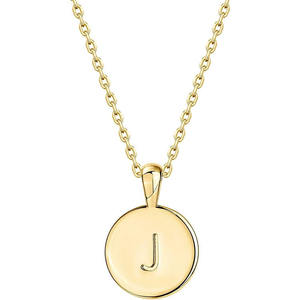 Collar con Letras del Alfabeto, 26 Letras, Incrustaciones de Circonita Cúbica, Colgante de Oro de 18K, Acero Inoxidable, Venta al Por Mayor, Joyería Personalizada - Product Image 1