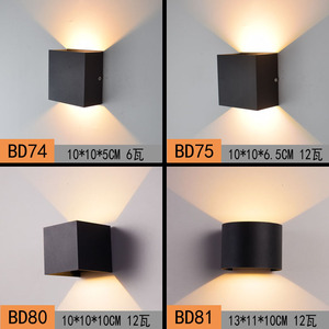 TasLamp – applique murale LED d'extérieur, carrée, en aluminium, lumière blanche chaude, pour éclairage de chevet, escalier, couloir - Product Image 3
