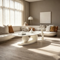 Table basse moderne de luxe en bois, amovible, durable, simple et portable pour salon et chambre