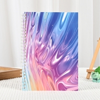 Carnet de notes de voyage avec tampon de check-in - Reliure spirale et à feuilles mobiles - Couverture en PU - Format B5 - Cadeau pour étudiants - Album de collection et de rangement