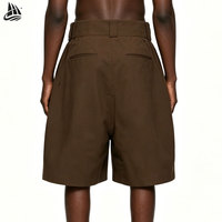 Shorts Homme Tendance Essentiels de la Mode, Coupe Ample, Taille Plissée, Jambe Large, Imperméables, Écologiques, Tissés, Sportifs, Vente en Gros OEM