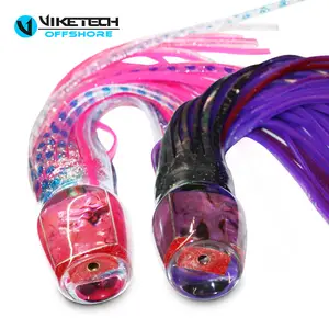 9.5inch 100g Resin Head Trolling Lures Octopus Skirts Baits Saltwater Big Game Marlin Trolling Fishing Lures