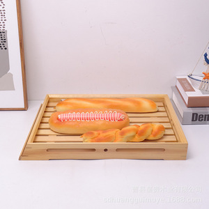 Pine Wood <b>Tea</b> <b>Tray</b> Rectangular Natural Color Drainage Design For Drinking <b>Tea</b> - Product Image 5