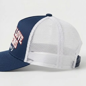 Premium Mesh Back Trucker <b>Cap</b> 5 Panel <b>Snap</b> Closure Puff Embroidery Custom Logo Outdoor Lifestyle Hat - Product Image 2