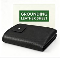 Surmatelas Conducteur pour Lit, en Cuir Perforé Respirant, Antistatique, Écologique et Personnalisable