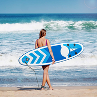 Planche à pagaie gonflable debout de planche de surf de 10FT surfant avec des ailerons amovibles