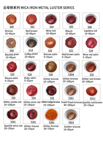 COLORÉ SYNTHÉTIQUE DORÉ CRISTAL OR <span class=keywords><strong>NATUREL</strong></span> MOULU GRIS LÉGER JAUNE CUIVRE Cristal Or Synthétique Mica Perle Pigment - Product Image 2