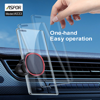 Aspor A525 Support de téléphone pour voiture avec aimant puissant et support de téléphone à rotation de 360 pour téléphone portable