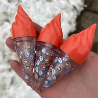 Marque privée de base de brillant à lèvres breloque beauté fruits végétalien clair brillant à lèvres crème glacée mignon brillant à lèvres pour les enfants