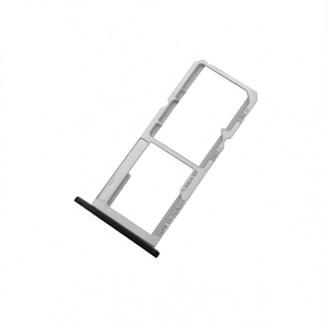 Tiroir de remplacement pour carte SIM et carte SD (alliage d'aluminium) pour Motorola Moto E5 Play Noir - Product Image 2