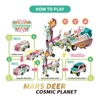 Juguetes de coche deformables por colisión, figuras de acción de caballos, robot transformable Pegaso, juguetes educativos de coche de plástico deformable, regalo para niños