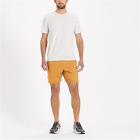 Kaus 95 katun 5 Elastane T-Shirt lengan pendek Logo kustom kaus lari olahraga kebugaran Gym olahraga dan atasan