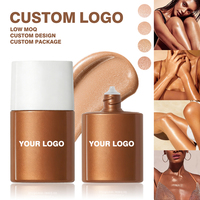 Fond de Teint Liquide Bronzant Marque Blanche Correcteur avec SPF Imperméable Couvrance Totale Longue Durée Protection Solaire Maquillage