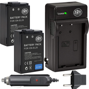 프리미엄 <span class=keywords><strong>2</strong></span>팩 고용량 배터리 + 충전기 En-el25 Z30 Z50 Zfc용 신제품 오리지널 재고 산업 자동화 팩 - Product Image 1