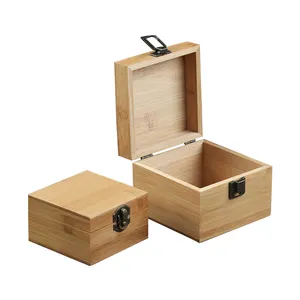 Cheap Wood Gift Box Hot Sale Bamboo Wedding Souvenirs Gifts Storage Wooden Logo Custom Size Gift Wooden Box