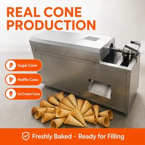 Machine à rouleaux d'œufs électrique automatique, machine à gaufres pour cornets de crème glacée, pour la production de snacks, machine à rouler - Product Image 6