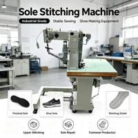 Machine à coudre les semelles pour la fabrication de chaussures, à usage industriel, point de chaînette, une aiguille, moteur métallique, nouveau modèle, prix compétitif