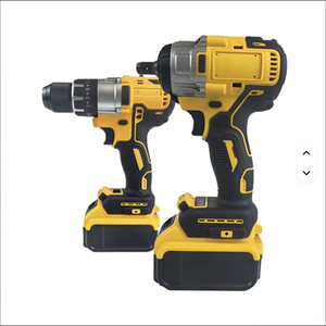 Portable Power Drills Kit Brushless Impact Drill and Wrench <b>Tool</b> With 2 Batteries 1 Charger Wkc-2-1 Chrome Vanadium Stee - Product Image 3