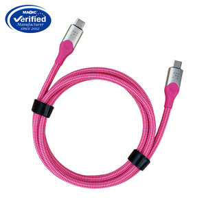 Chứng nhận 8K 60Hz 40gbps PD 240W Loại C bện usb4.0 nhanh sạc cáp PVC Áo khoác 5A <span class=keywords><strong>Thunderbolt</strong></span> 4 <span class=keywords><strong>3</strong></span> <span class=keywords><strong>2</strong></span> tương thích - Product Image 2