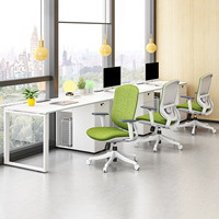 Vente flash - Bureau de style européen moderne, table de bureau blanche, poste de travail avec tiroirs