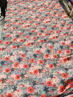 Tissu satiné 100% polyester imprimé lisse multicolore pour filles, couture, bricolage, artisanat, robe de mariée, léger, doux, brillant, créatif