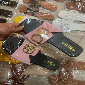 Estate delle donne pantofole basse all'ingrosso <span class=keywords><strong>sandali</strong></span> <span class=keywords><strong>da</strong></span> <span class=keywords><strong>spiaggia</strong></span> con fodera in pelle Pu traspirante per l'estate - Product Image 5