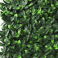 Faux panneaux extérieurs décoratifs clôture d'herbe haie artificielle paysage plante feuille verte panneaux muraux meilleure vente