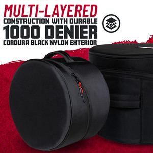 Échantillon gratuit du kit de batterie en cuir et tissu Oxford Sac de rangement Étuis pour instruments à main en pouces Étui pour instruments de musique pour kit de batterie - Product Image 2