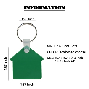 <b>Custom</b> Soft Hotel <b>Keychains</b>, Personalized Key Tags with Logo or Text, Bulk for Business Branding, Events, Weddings - Product Image 5
