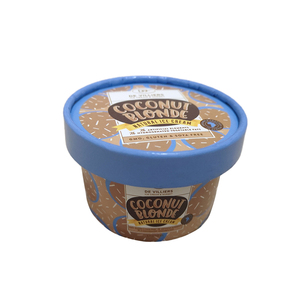 Gobelets en papier personnalisés avec logo imprimé, 6 oz et 16 oz, à paroi simple, écologiques, de qualité alimentaire, enduits de PE, imperméables, avec couvercles, <span class=keywords><strong>marron</strong></span> et blanc, pour crème glacée - Product Image 5