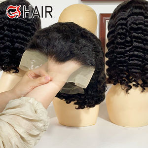 Pelucas <span class=keywords><strong>de</strong></span> <span class=keywords><strong>cabello</strong></span> humano rizado profundo brasileño prearrancado transparente 13x4 peluca Frontal <span class=keywords><strong>de</strong></span> encaje <span class=keywords><strong>cabello</strong></span> Remy Peluca <span class=keywords><strong>de</strong></span> Bob corto <span class=keywords><strong>de</strong></span> onda profunda - Product Image 3