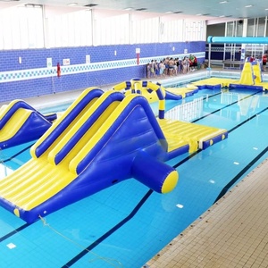 Parc aquatique gonflable sur mesure de grande taille |   Parcours d'obstacles flottants pour le team building <span class=keywords><strong>scolaire</strong></span> et les jeux de piscine pour enfants - Product Image 5