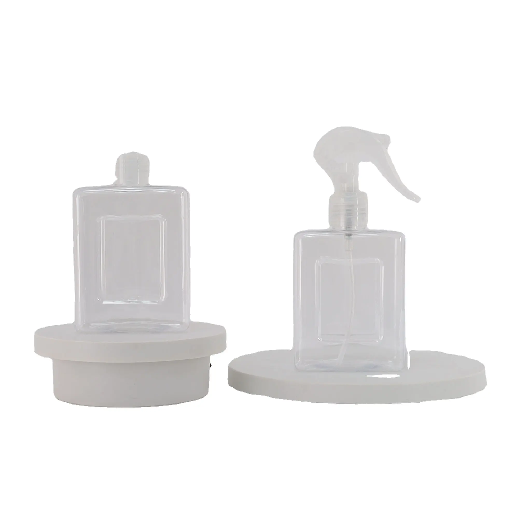 Transparent 200ml PET square bottle, plastic bottle, spray bottle