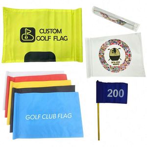 High Quality Customizable Printed Logo Digital Printing Custom Golf Flag Golf Flag Pin Sleeve - Product Image 1
