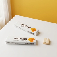 Fruity Chew Mango Flavor Cartoon Gummy Candy Chewy Soft Candy Sugar Multi-Colored Box Packaging Wholesale