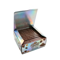 Boîte-cadeau portable de bonbons au chocolat de mariage vendue en usine Boîte d'emballage de barre de chocolat pliante douce de qualité alimentaire
