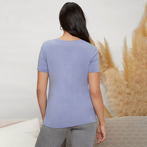 ZY, venta al por mayor, <span class=keywords><strong>ropa</strong></span> de maternidad, camisetas de Yoga de alta calidad, camisetas de maternidad de manga corta sueltas <span class=keywords><strong>para</strong></span> amamantar - Product Image 6