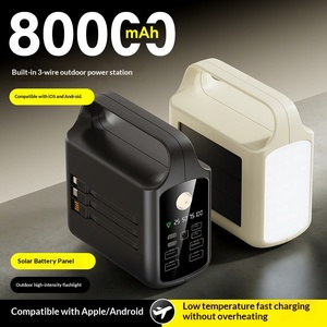 Batterie externe <span class=keywords><strong>populaire</strong></span> à charge ultra-rapide 22,5 W, en plastique, haute capacité 50000 mAh, avec panneau solaire, écran LED et sorties Mini USB et Micro USB - Product Image 3